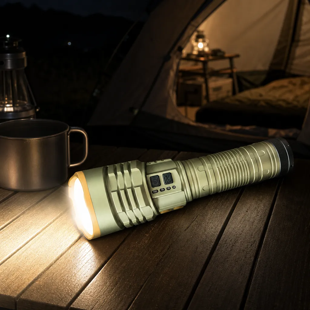 G420 Rechargeable Laser Flashlight Zoomable Tactical Torch