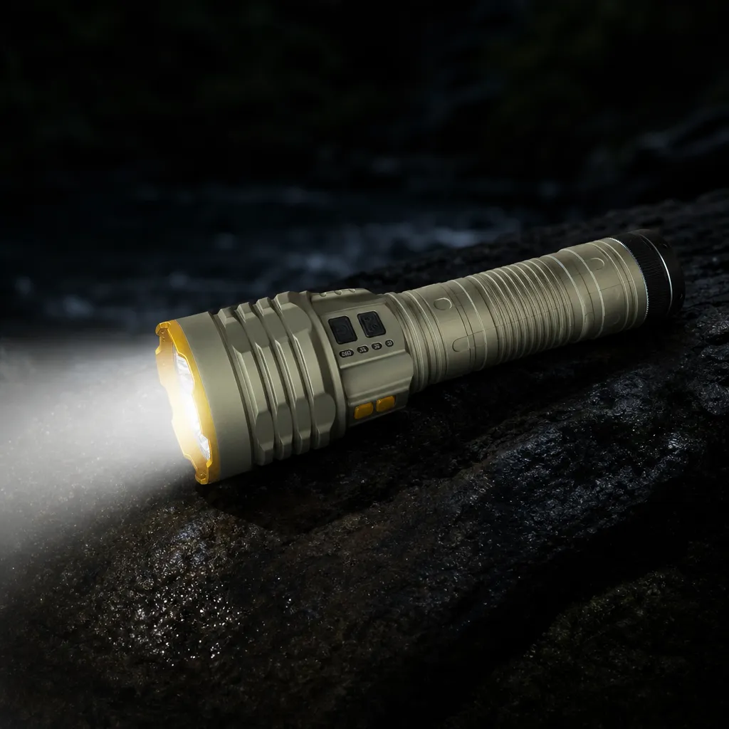 G420 Rechargeable Laser Flashlight Zoomable Tactical Torch