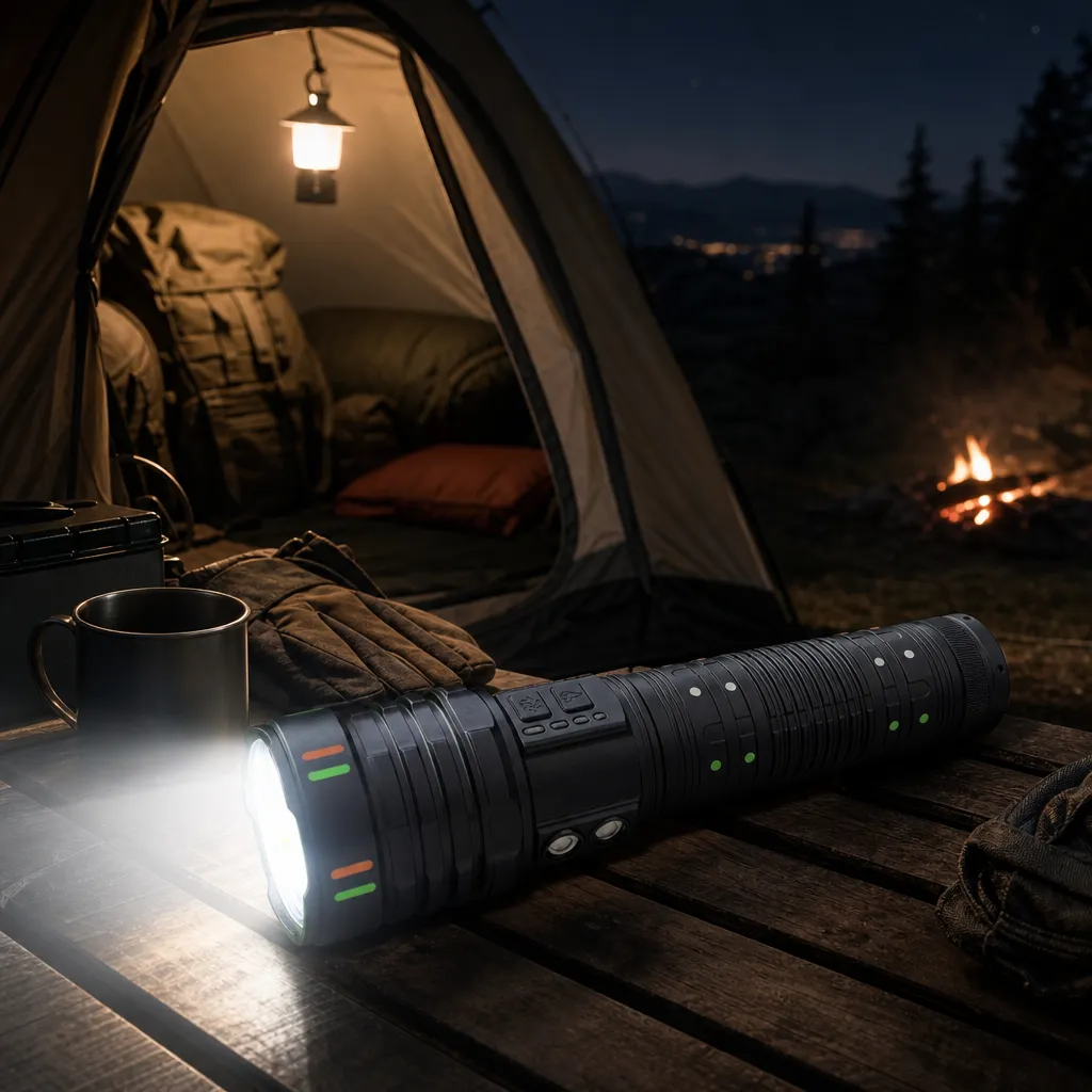 G420Y Rechargeable Laser Flashlight Zoomable Tactical Torch