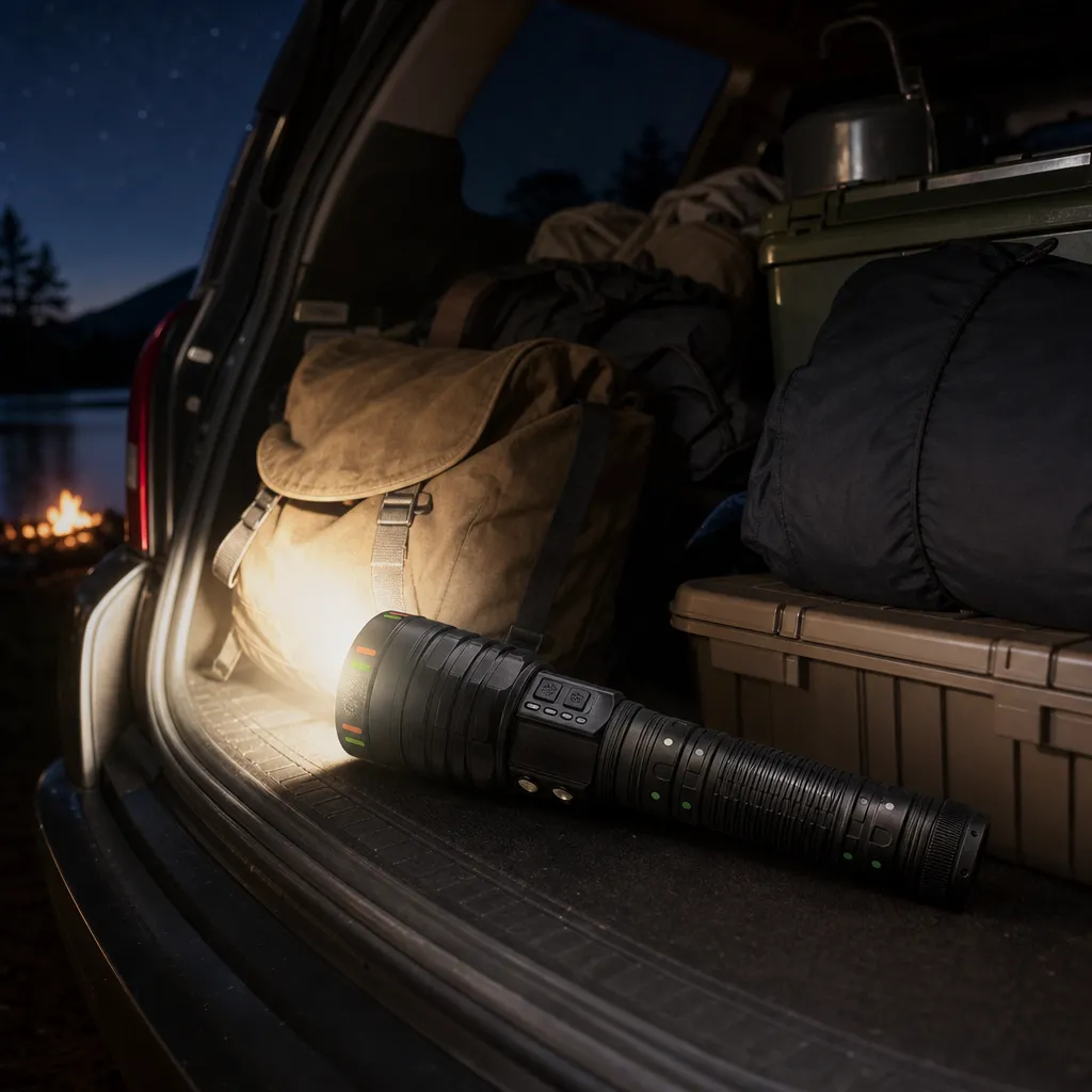 G420Y Rechargeable Laser Flashlight Zoomable Tactical Torch