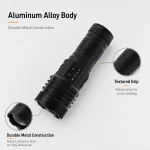 G421 Rechargeable Laser LED Flashlight Zoomable High Lumen Tactical Torch