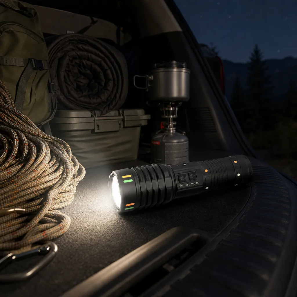G421Y 30 W Laser Rechargeable Zoom Flashlight