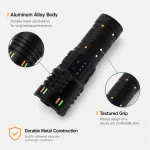 G421Y 30 W Laser Rechargeable Zoom Flashlight