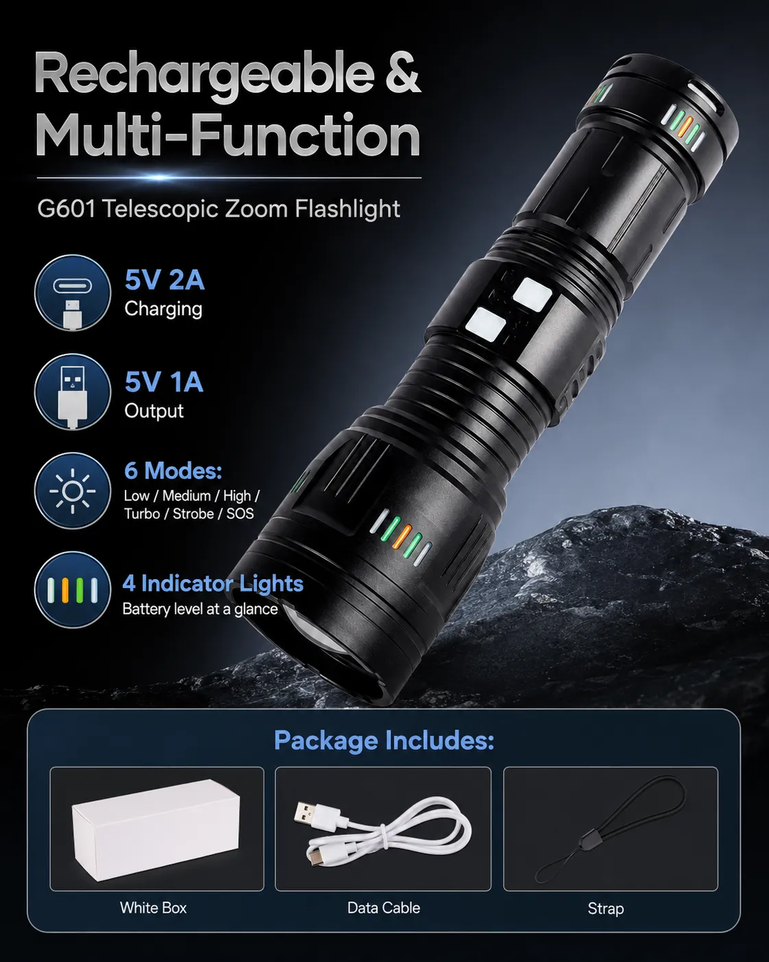 G601 BT90 Laser Flashlight
