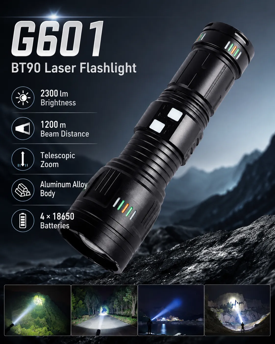 G601 BT90 Laser Flashlight