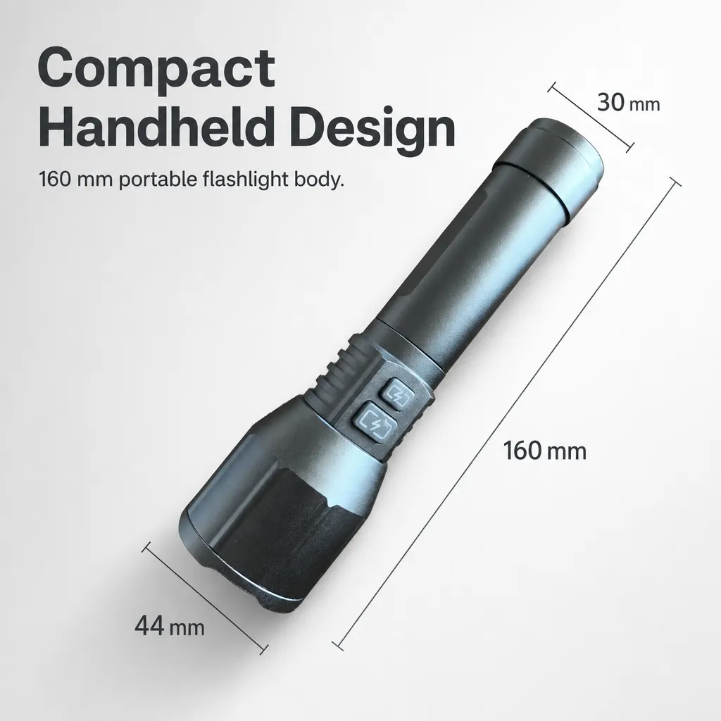 G62-1 10 W Laser Zoom Flashlight 1000 lm Aluminum Alloy Rechargeable Torch