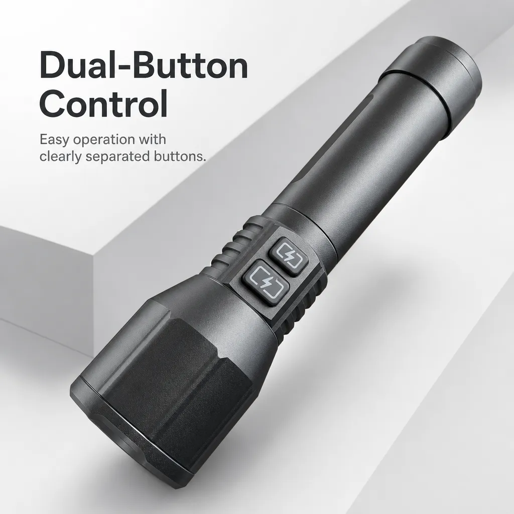 G62-1 10 W Laser Zoom Flashlight 1000 lm Aluminum Alloy Rechargeable Torch
