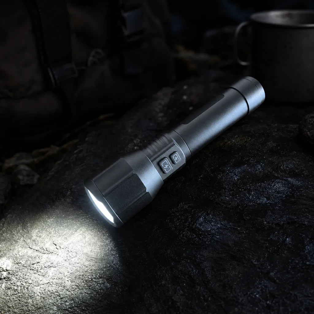 G62-1 10 W Laser Zoom Flashlight 1000 lm Aluminum Alloy Rechargeable Torch