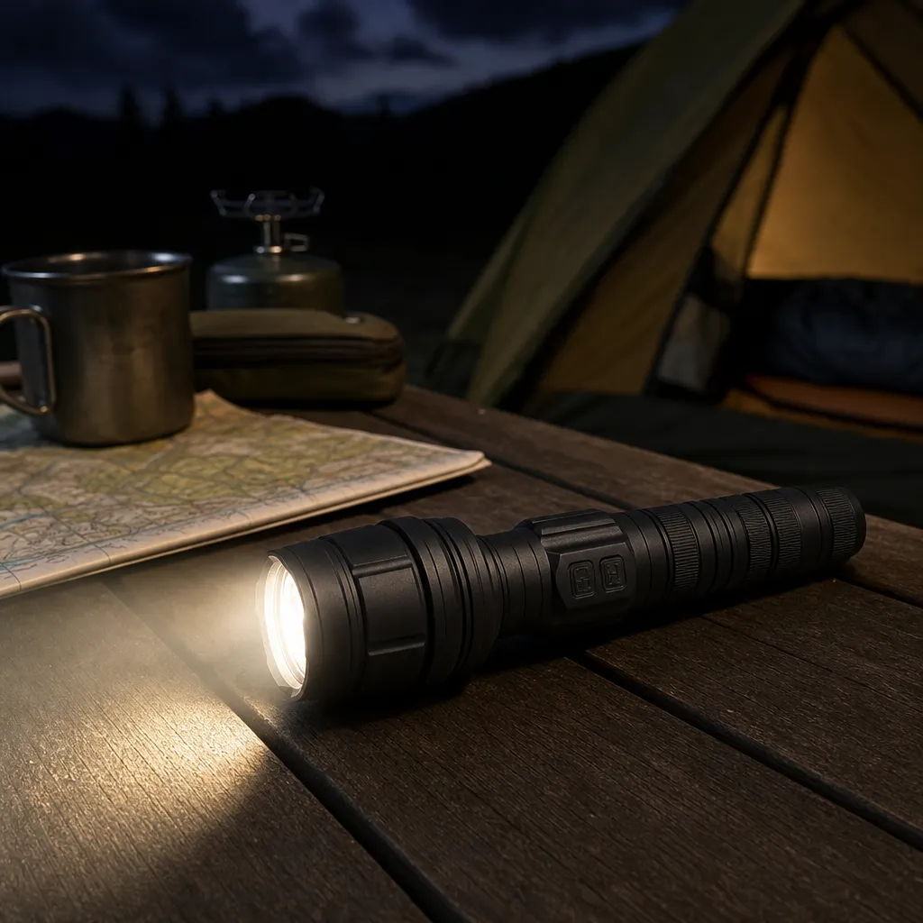 G62C Rechargeable Laser Flashlight Zoomable Torch