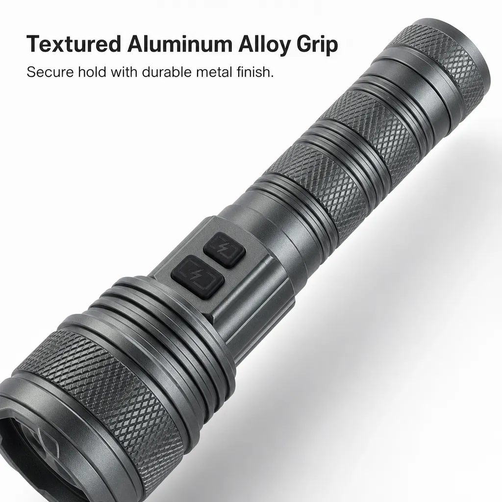G63C Rechargeable Dual Laser LED Flashlight