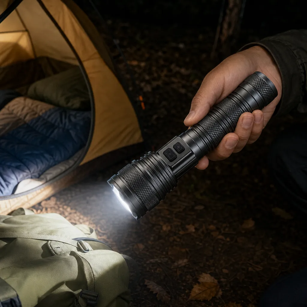 G63C Rechargeable Dual Laser LED Flashlight