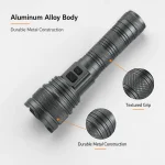G63C Rechargeable Dual Laser LED Flashlight