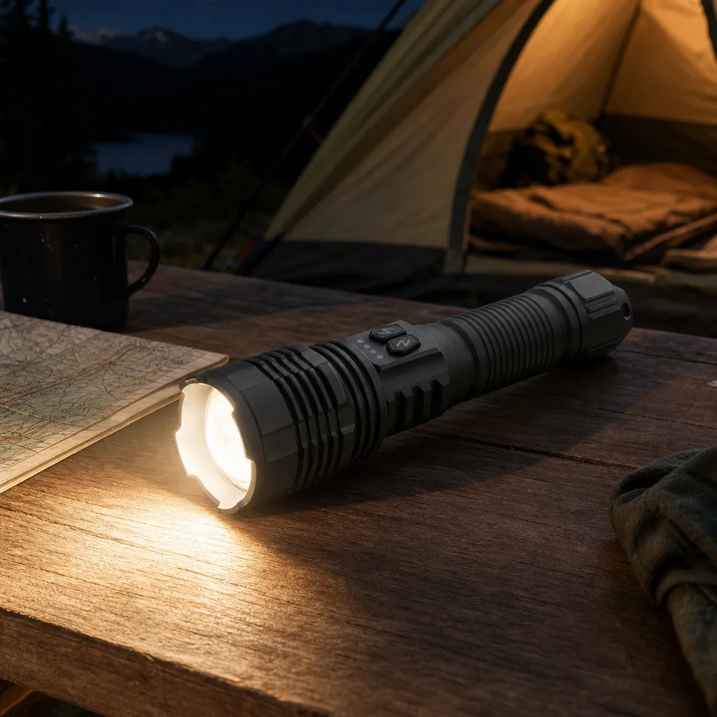 G64 Rechargeable Laser Flashlight Zoomable Tactical Torch