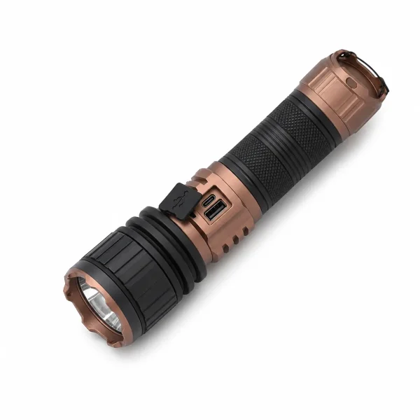 G65 Rechargeable LED Laser Flashlight Zoomable Tactical Torch