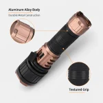 G65 Rechargeable LED Laser Flashlight Zoomable Tactical Torch