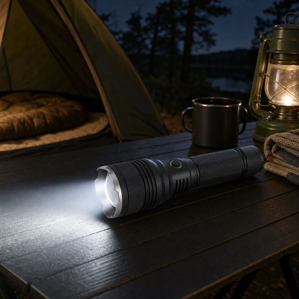G66 Rechargeable Laser Flashlight Zoomable Tactical Torch