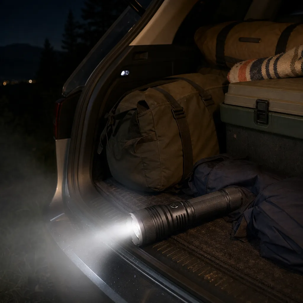 G66 Rechargeable Laser Flashlight Zoomable Tactical Torch