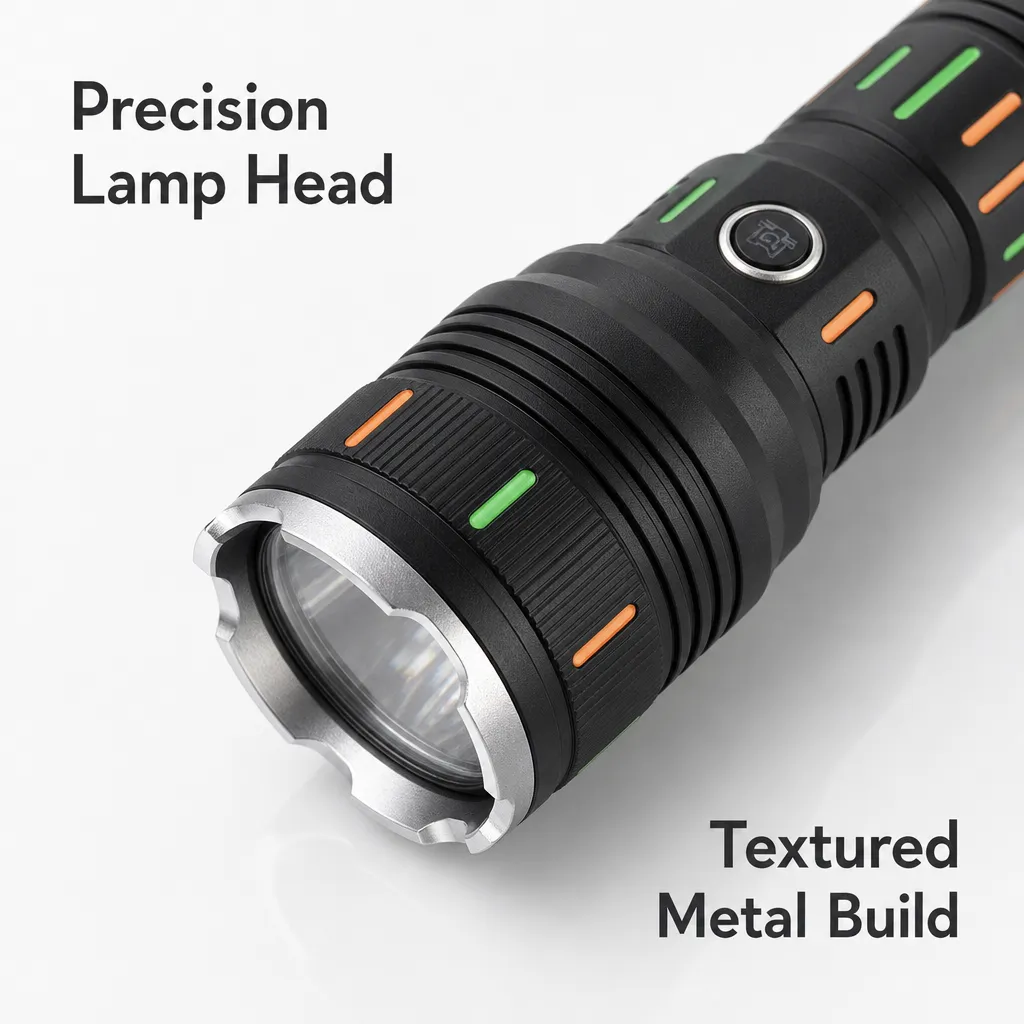 G67Y Rechargeable Laser Flashlight Zoomable Tactical Torch