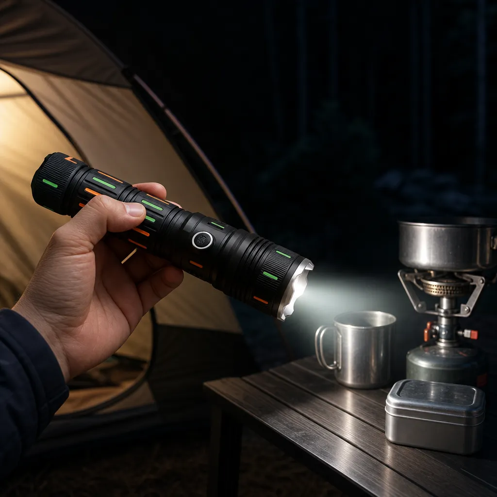 G67Y Rechargeable Laser Flashlight Zoomable Tactical Torch