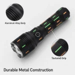G67Y Rechargeable Laser Flashlight Zoomable Tactical Torch