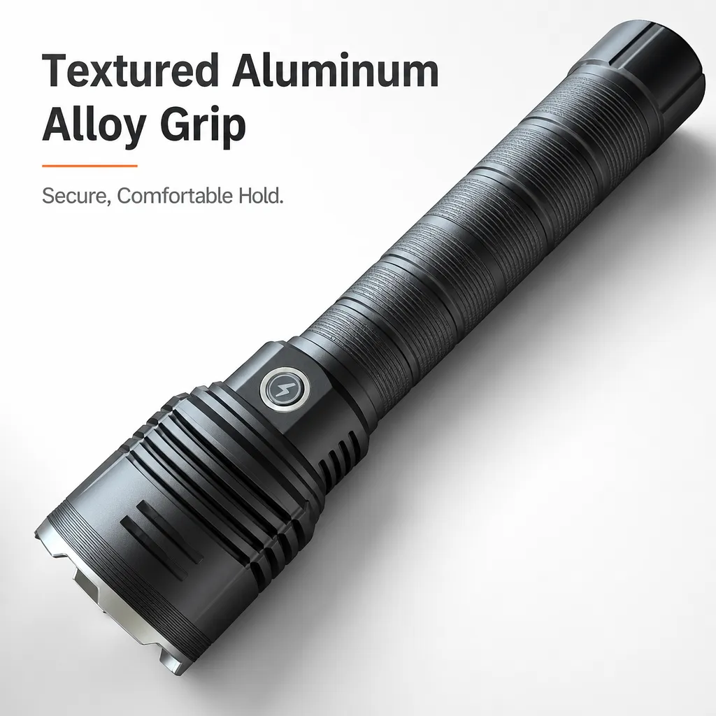 G68 Rechargeable Laser LED Flashlight Zoomable Tactical Torch