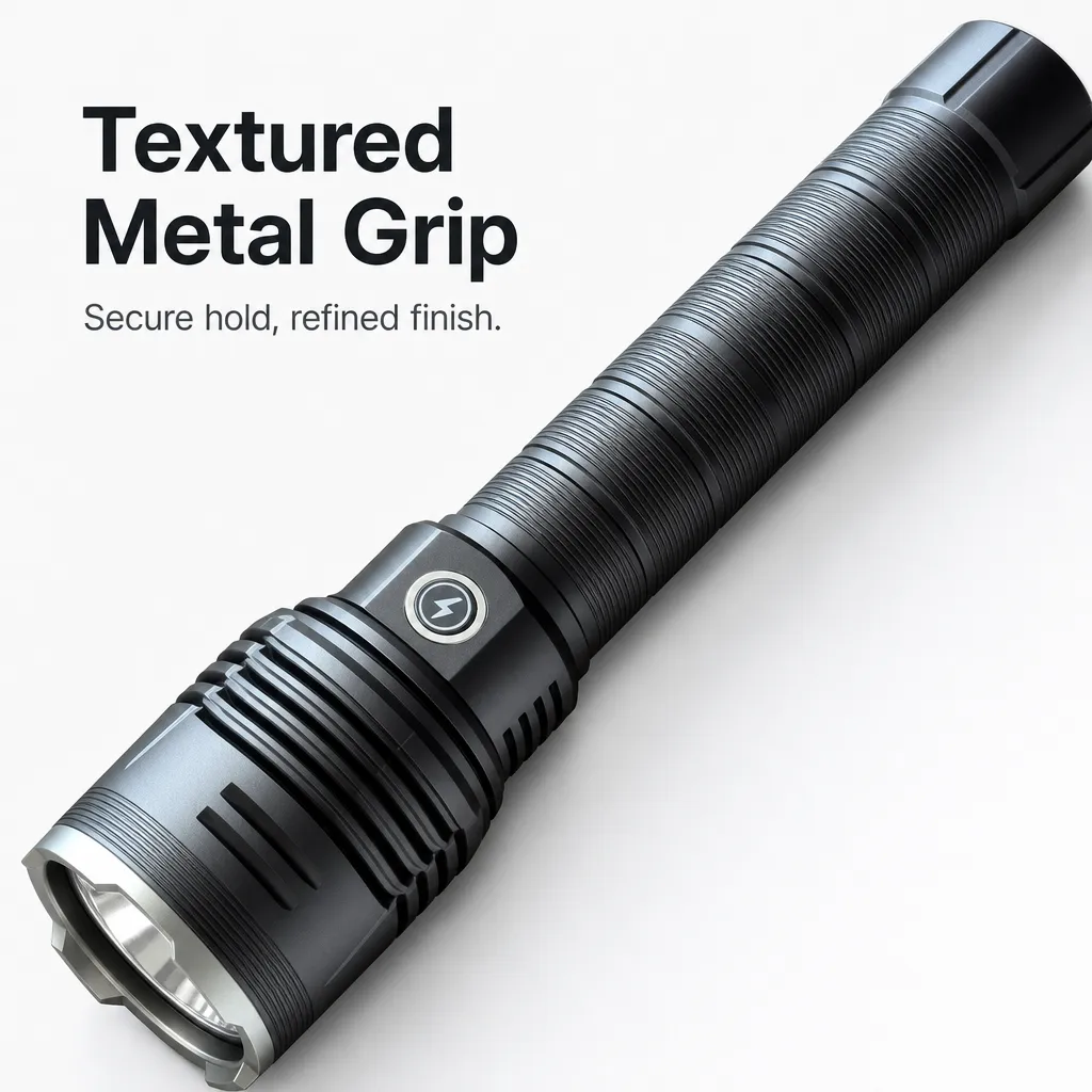 G68 Rechargeable Laser LED Flashlight Zoomable Tactical Torch