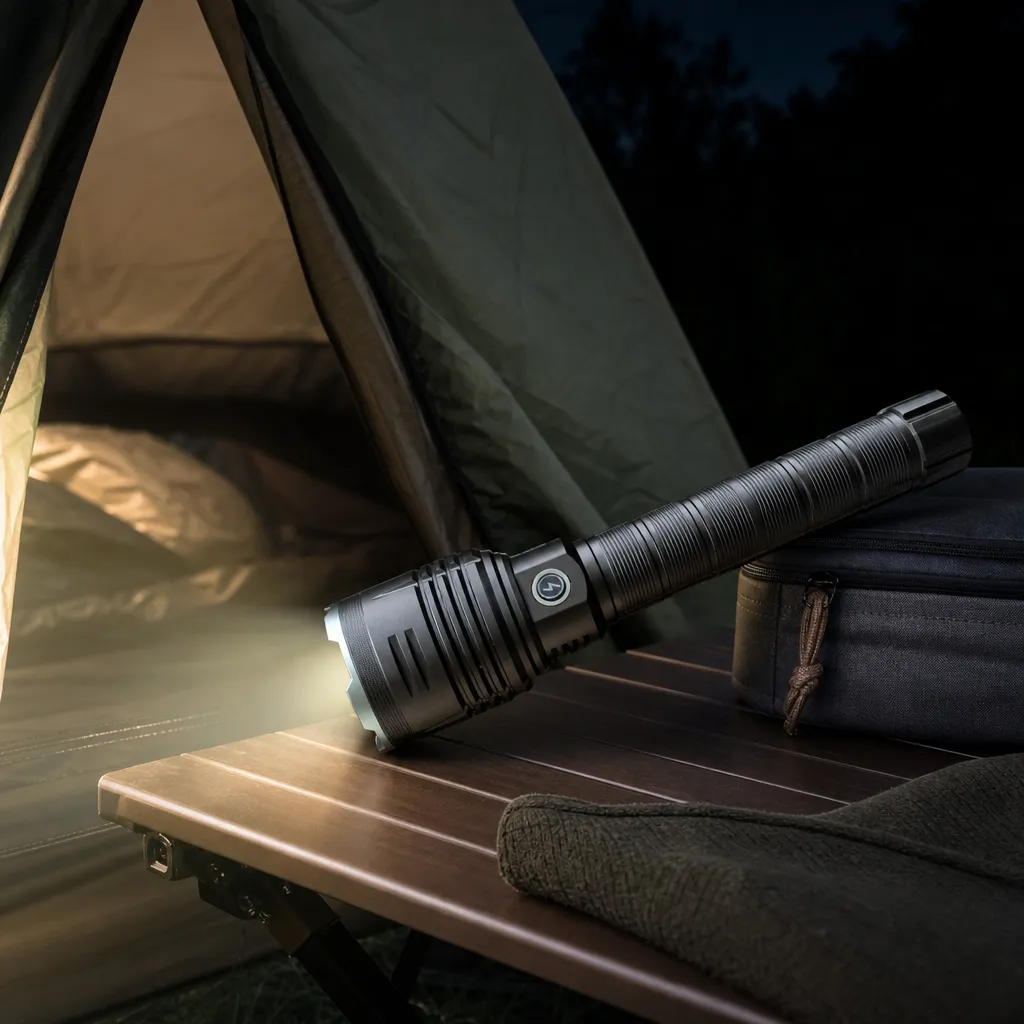G68 Rechargeable Laser LED Flashlight Zoomable Tactical Torch
