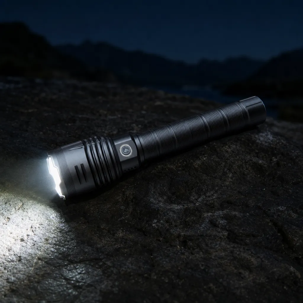 G68 Rechargeable Laser LED Flashlight Zoomable Tactical Torch