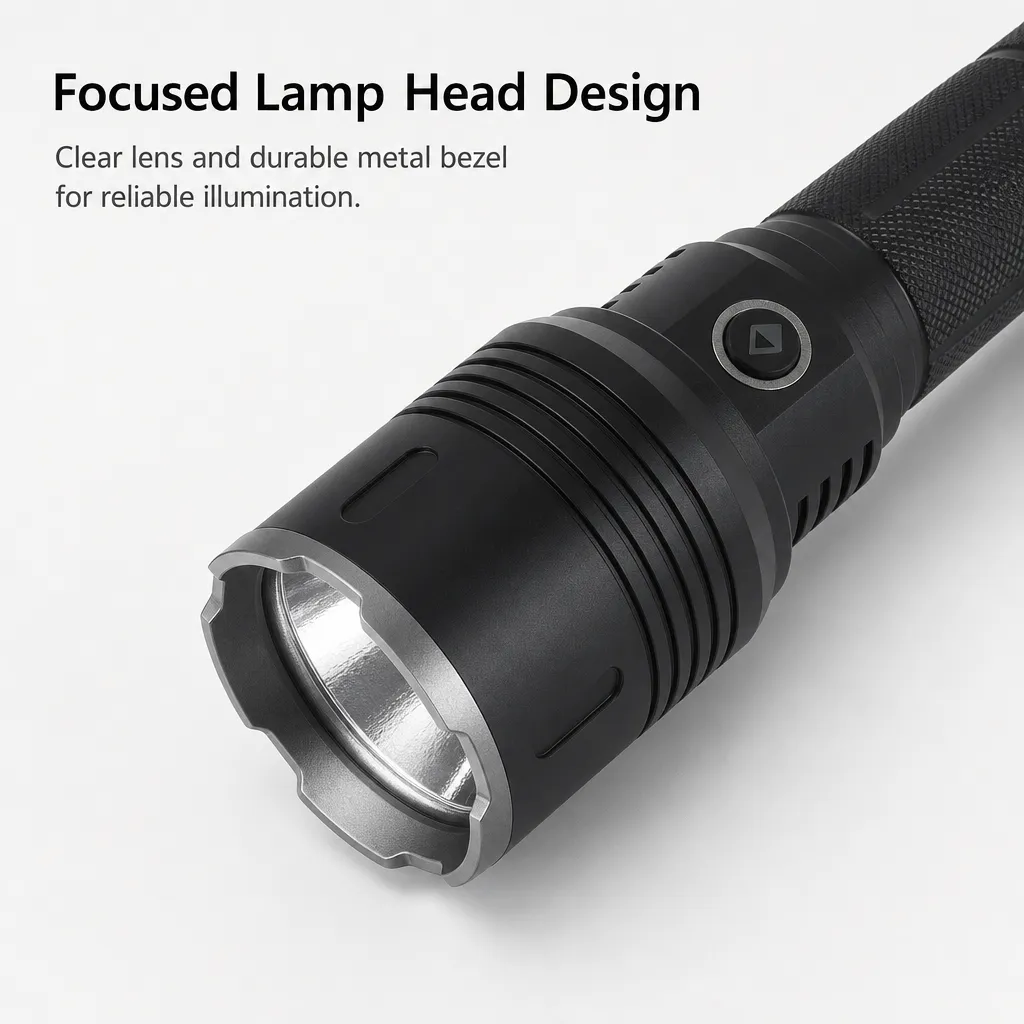 G69 Rechargeable Laser Flashlight Zoomable Tactical Torch