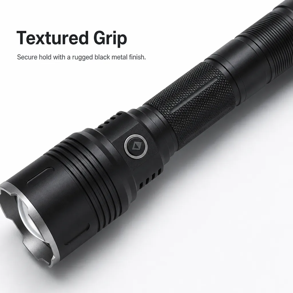 G69 Rechargeable Laser Flashlight Zoomable Tactical Torch