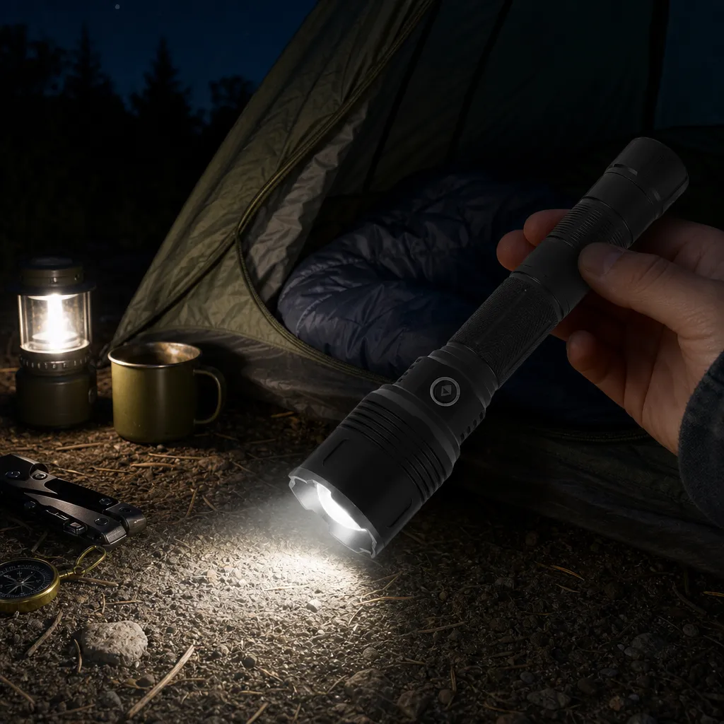 G69 Rechargeable Laser Flashlight Zoomable Tactical Torch