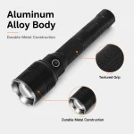 G69 Rechargeable Laser Flashlight Zoomable Tactical Torch