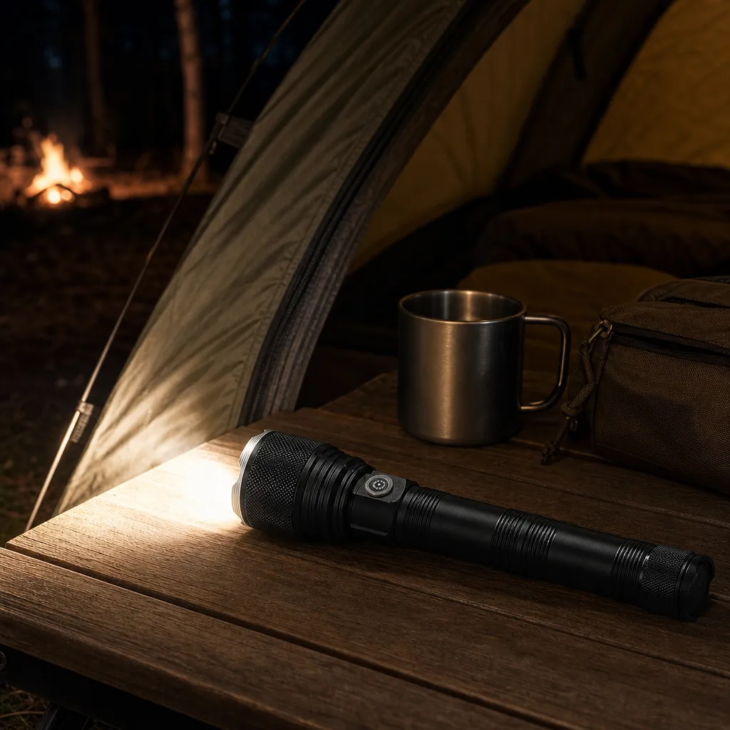 G72-2 10 W Laser Zoom Flashlight 1000 lm Aluminum Alloy Rechargeable Torch