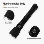 G72-2 10 W Laser Zoom Flashlight 1000 lm Aluminum Alloy Rechargeable Torch