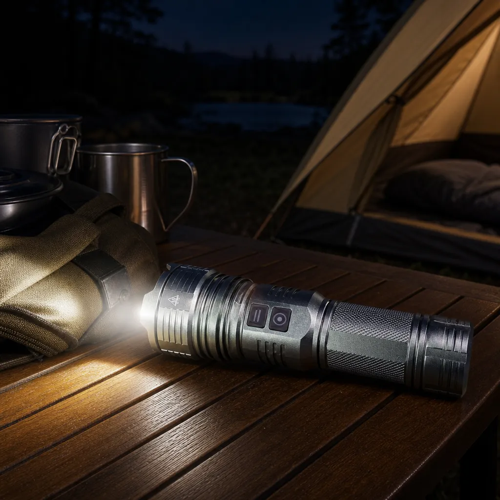 G728 P70 Rechargeable LED Flashlight 1500 lm Zoomable Aluminum Alloy Torch