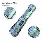 G728 P70 Rechargeable LED Flashlight 1500 lm Zoomable Aluminum Alloy Torch