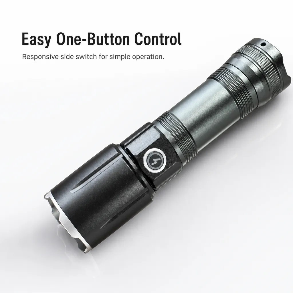 G72B Aluminum Alloy 10 W Laser Zoom Flashlight