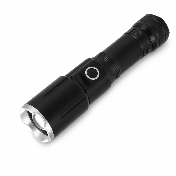 G72D 10 W Laser Rechargeable Zoom Flashlight 1000 lm Aluminum Alloy Torch