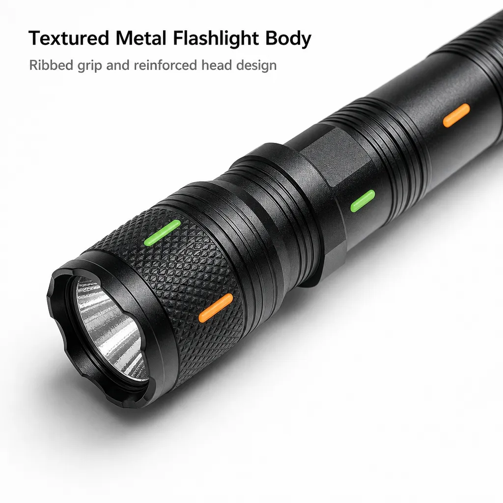 G72Y-3 10 W Laser Rechargeable Aluminum Alloy Zoom Flashlight