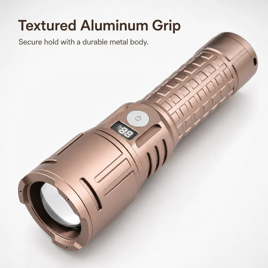 G73 30 W Laser Zoom Flashlight 1000 lm Rechargeable Aluminum Alloy Torch