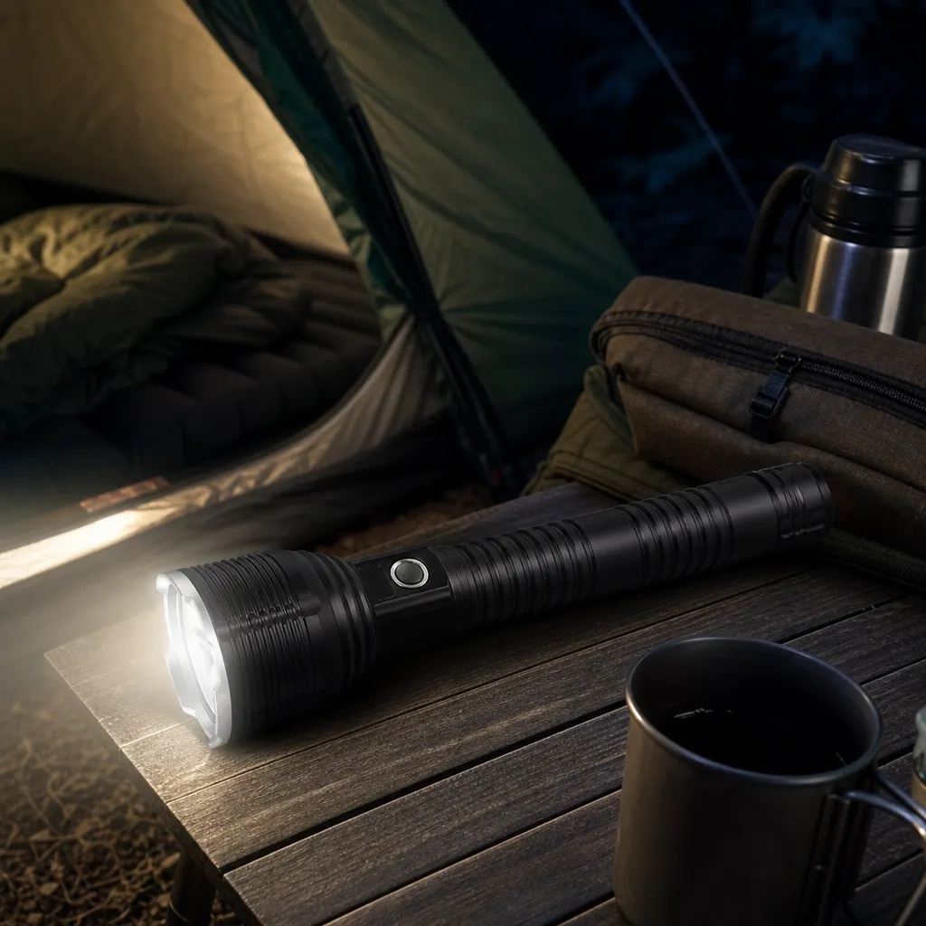 G76A-2 10W Laser Rechargeable Aluminum Zoom Flashlight