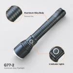 G77-2 10 W Laser Zoom Flashlight 1000 lm Aluminum Alloy