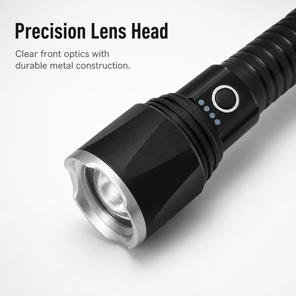 G77 10W P50 Laser Rechargeable Zoom Flashlight