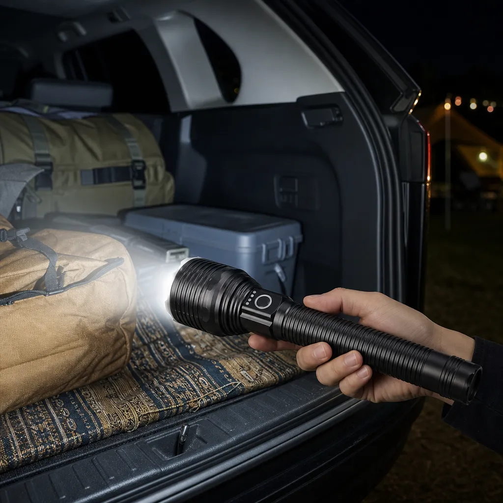 G77A-2 10 W Laser Rechargeable Zoom Flashlight
