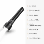 G77A-2 10 W Laser Rechargeable Zoom Flashlight
