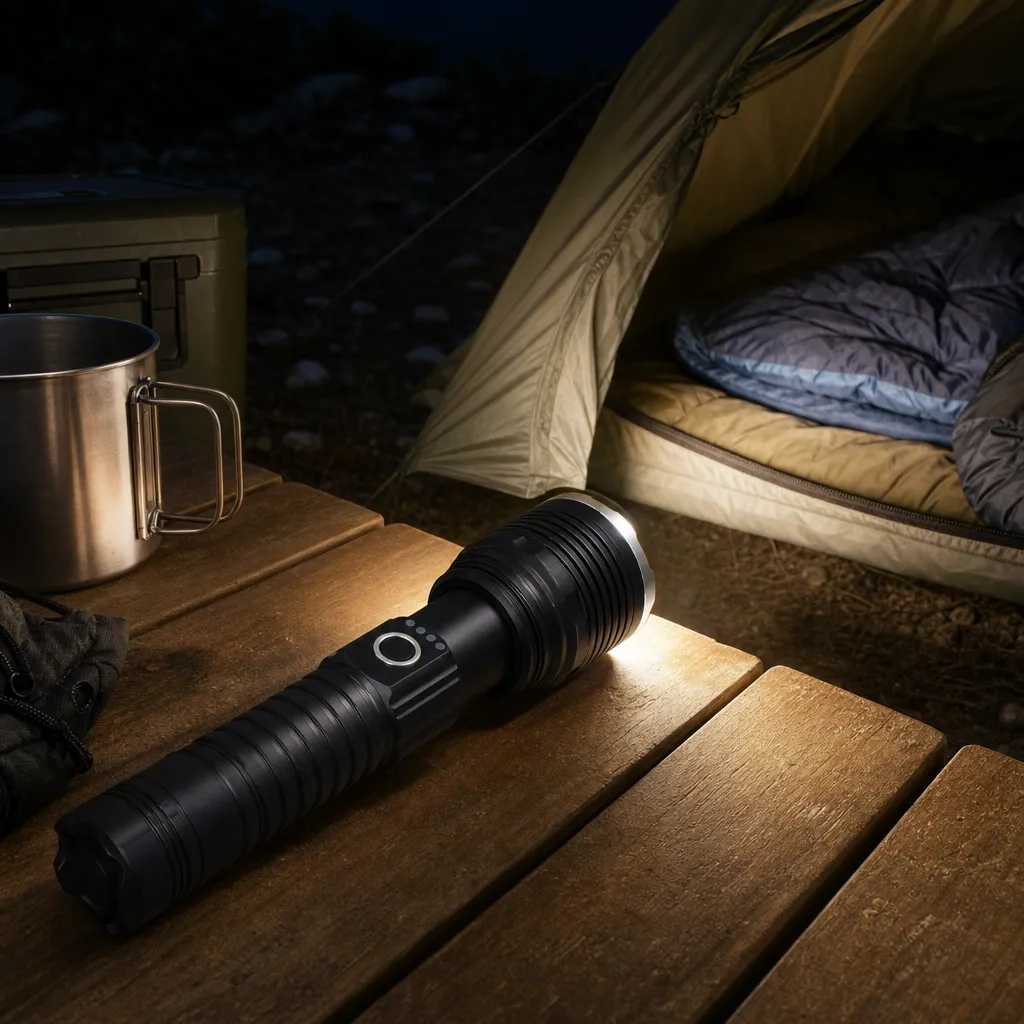 G77A 10 W P50 Laser Rechargeable Zoom Flashlight