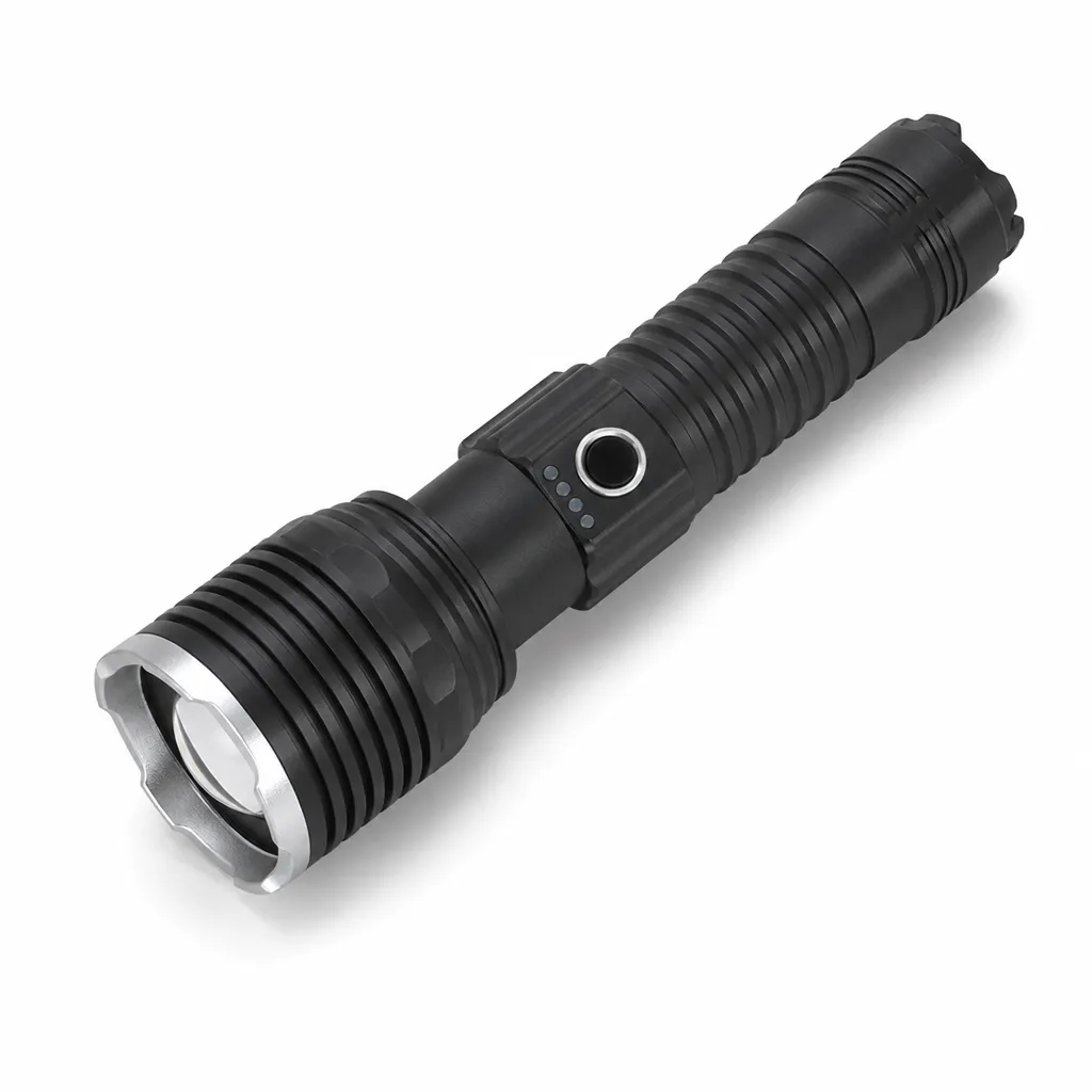 G77A 10 W P50 Laser Rechargeable Zoom Flashlight G77A 10 W P50 Laser Rechargeable Zoom Flashlight