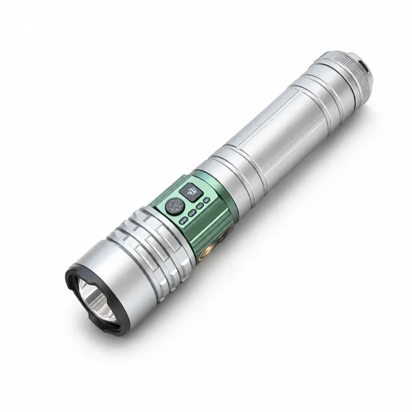 G906 Rechargeable Laser Flashlight Zoomable Torch High Lumen Multi Light
