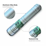 G906 Rechargeable Laser Flashlight Zoomable Torch High Lumen Multi Light