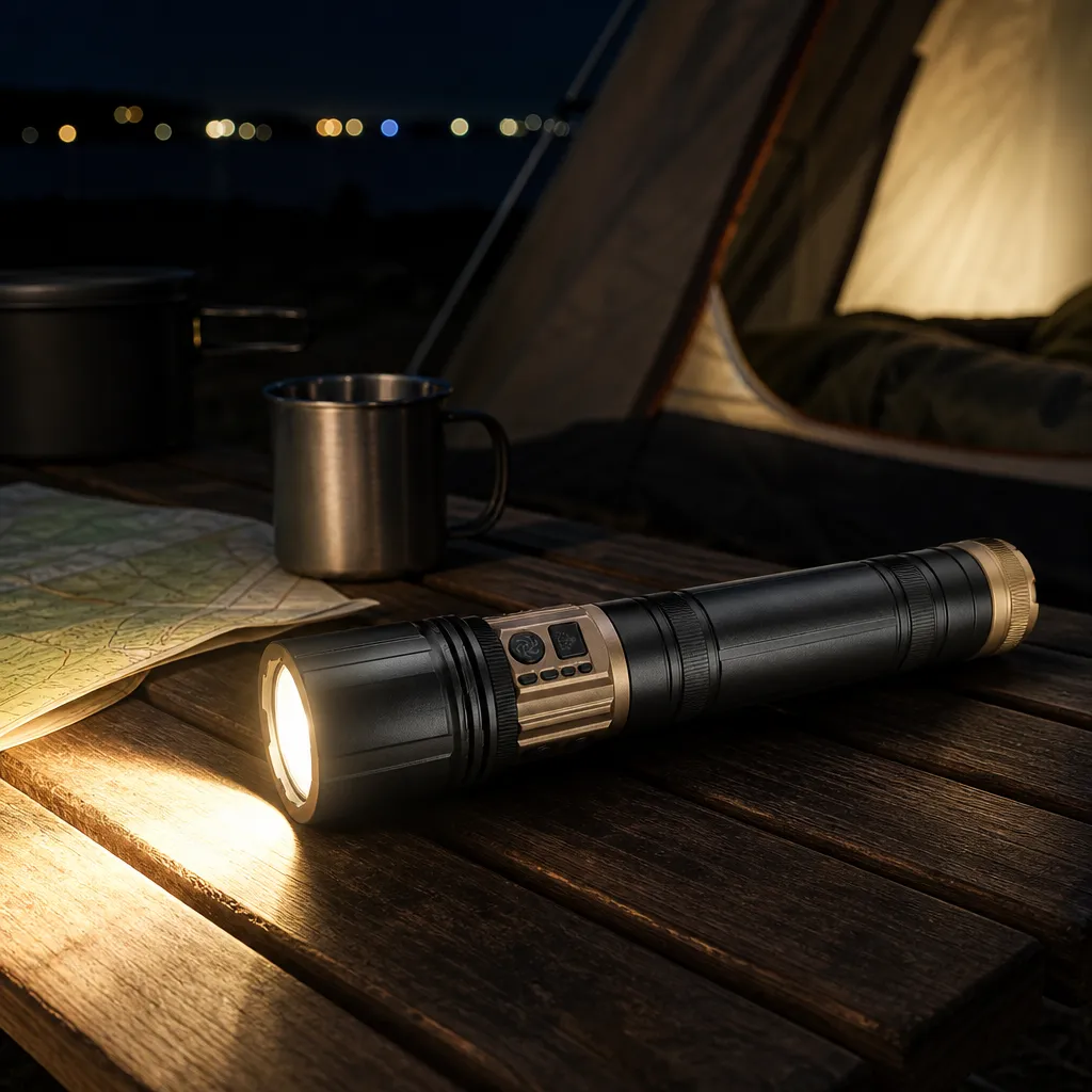 G908 Rechargeable LED Laser Flashlight Zoomable Tactical Torch